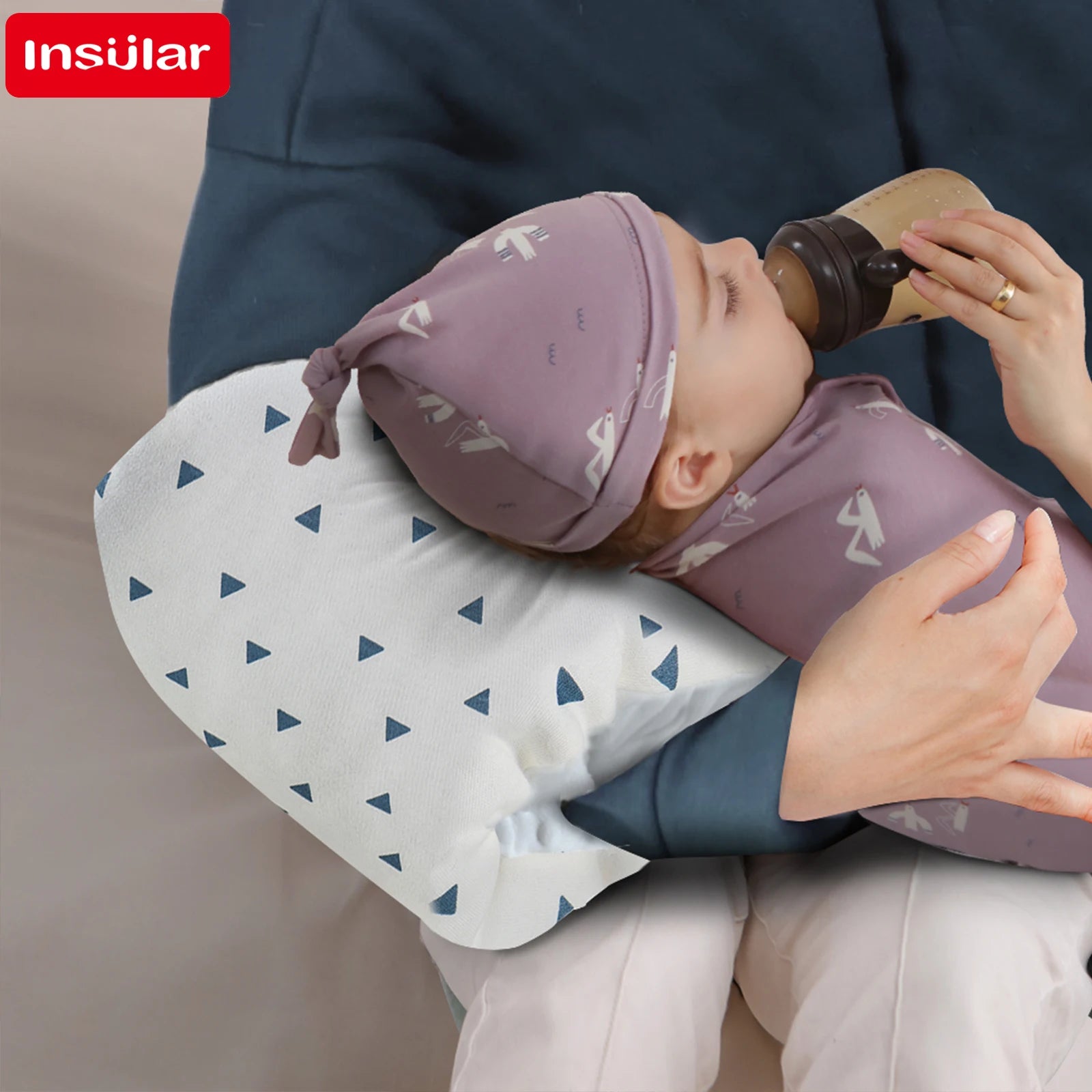 Baby Pure Cotton Nursing Breastfeeding Arm Pillow Infant High-Quality PP Cotton Pillow plus Fleece Thickened Comfortable Headpad